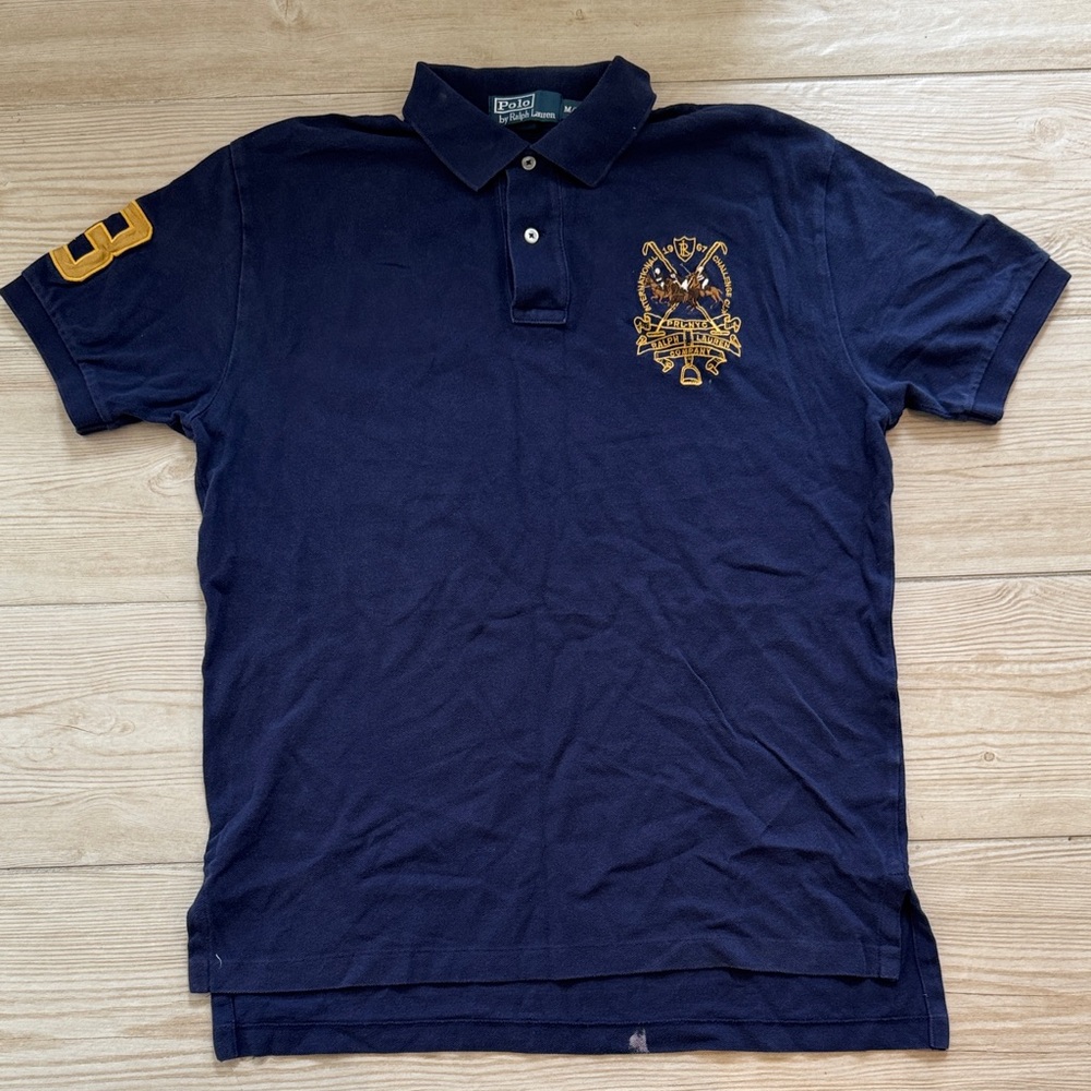 Polo by Ralph Lauren Navy Polo with Gold Crest